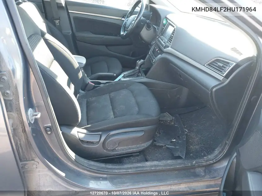 2017 HYUNDAI ELANTRA VIN KMHD84LF2HU171964 — фото 5