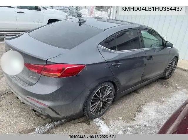 2017 HYUNDAI ELANTRA VIN KMHD04LB1HU354437 — фото 8