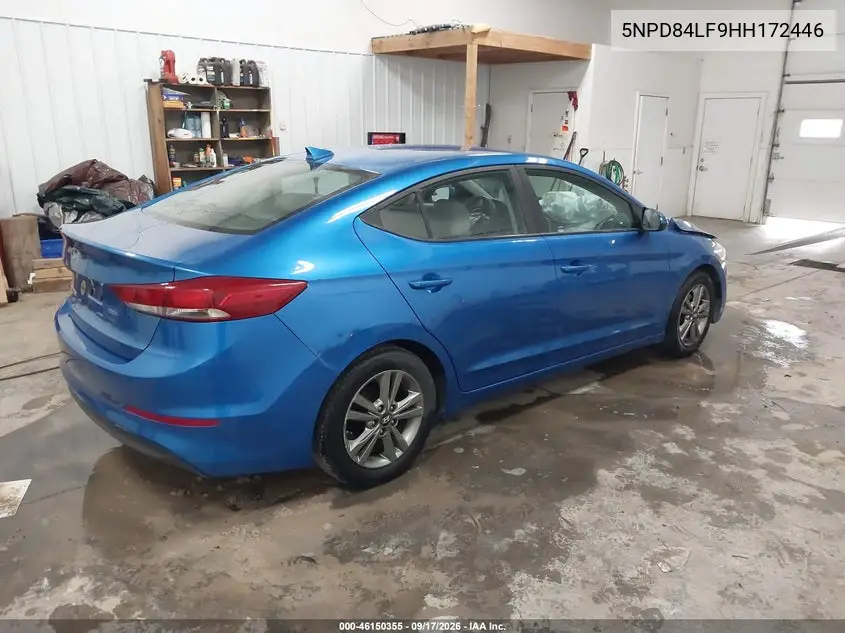 2017 HYUNDAI ELANTRA VIN 5NPD84LF9HH172446 — фото 4