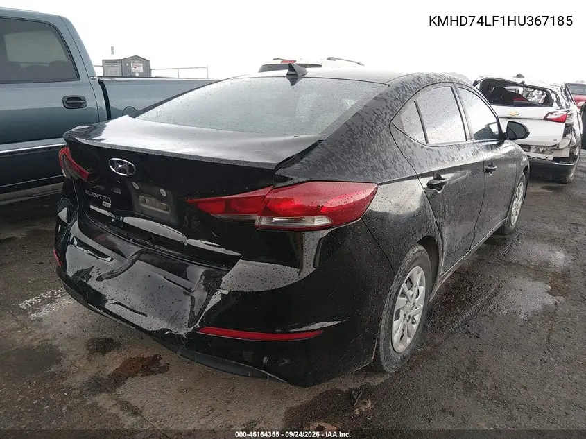 2017 HYUNDAI ELANTRA VIN KMHD74LF1HU367185 — фото 4