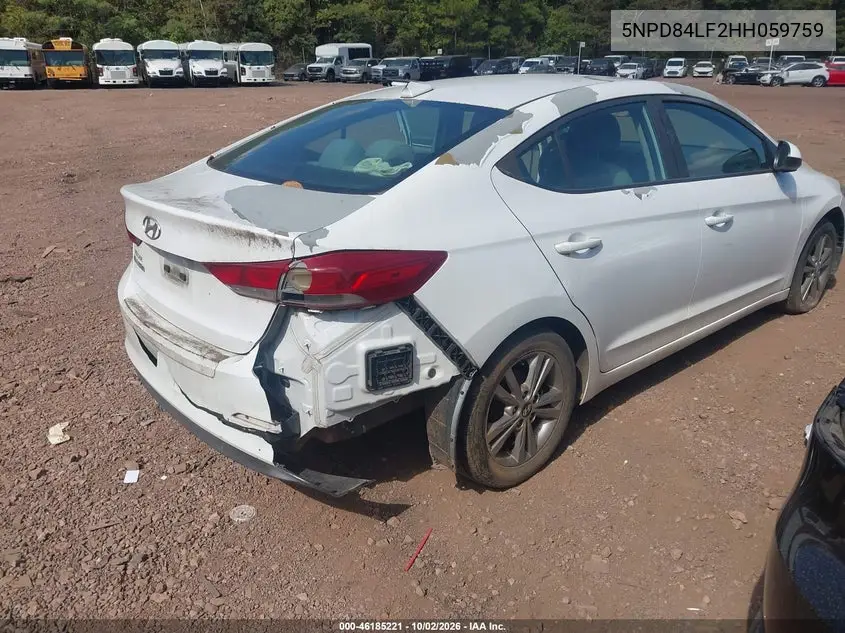 2017 HYUNDAI ELANTRA VIN 5NPD84LF2HH059759 — фото 4