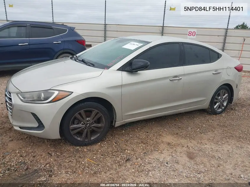2017 HYUNDAI ELANTRA VIN 5NPD84LF5HH114401 — фото 2