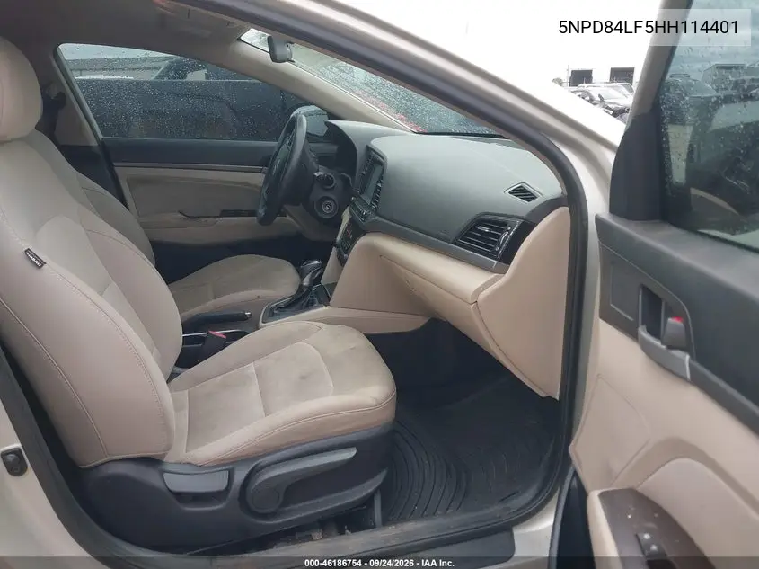 2017 HYUNDAI ELANTRA VIN 5NPD84LF5HH114401 — фото 5