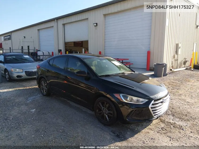 HYUNDAI ELANTRA 2017, VIN 5NPD84LF5HH175327
