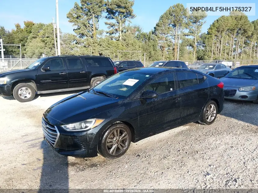 2017 HYUNDAI ELANTRA VIN 5NPD84LF5HH175327 — фото 2