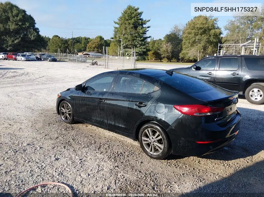 2017 HYUNDAI ELANTRA VIN 5NPD84LF5HH175327 — фото 3