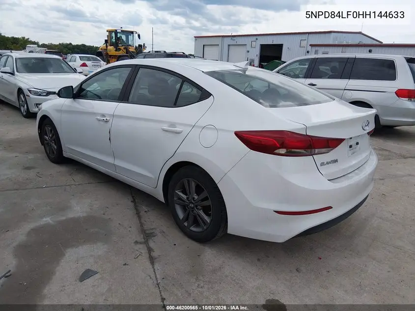 2017 HYUNDAI ELANTRA VIN 5NPD84LF0HH144633 — фото 3