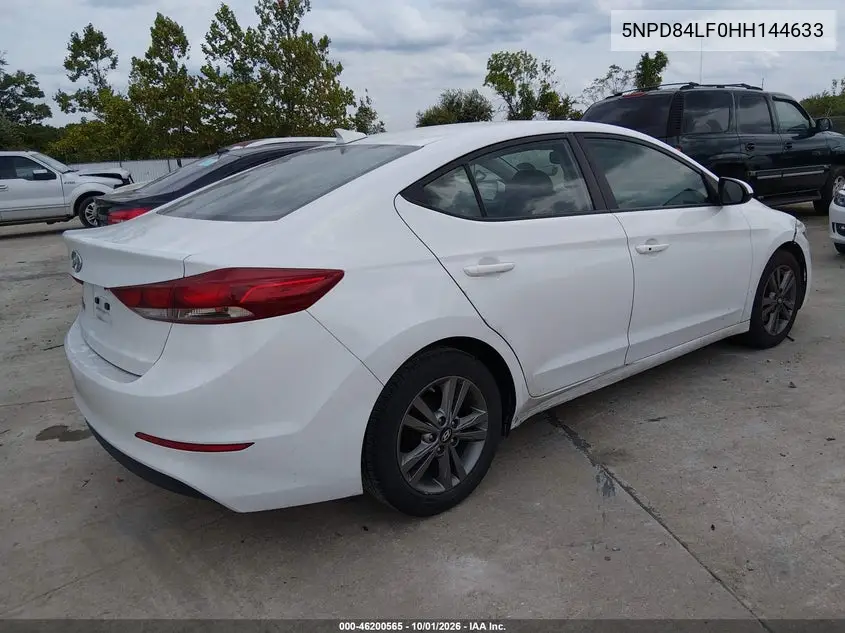 2017 HYUNDAI ELANTRA VIN 5NPD84LF0HH144633 — фото 4
