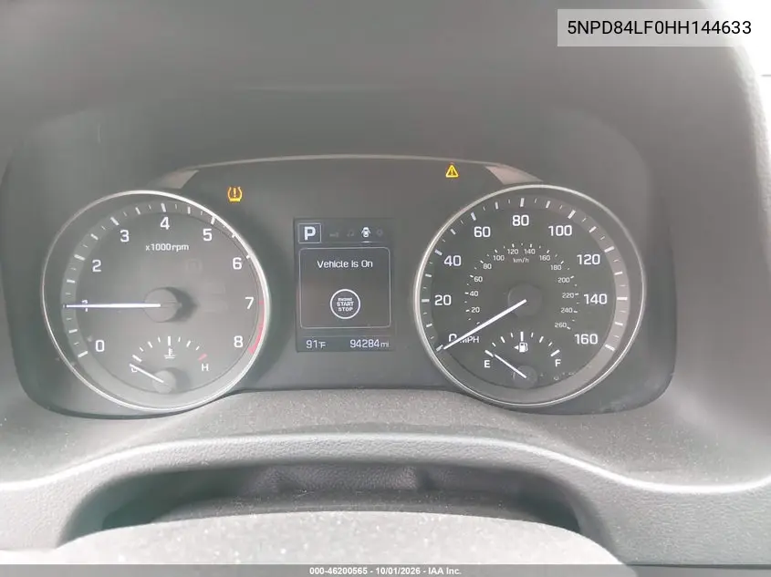 2017 HYUNDAI ELANTRA VIN 5NPD84LF0HH144633 — фото 6
