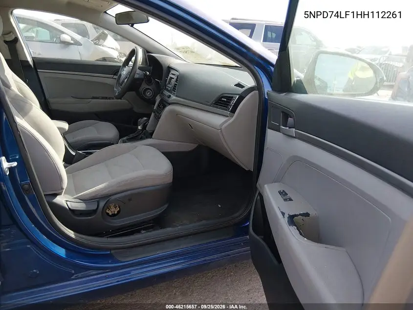 2017 HYUNDAI ELANTRA VIN 5NPD74LF1HH112261 — фото 5