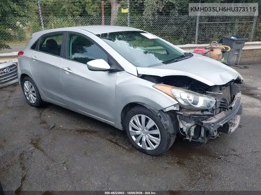 HYUNDAI ELANTRA 2017, VIN KMHD35LH6HU373115