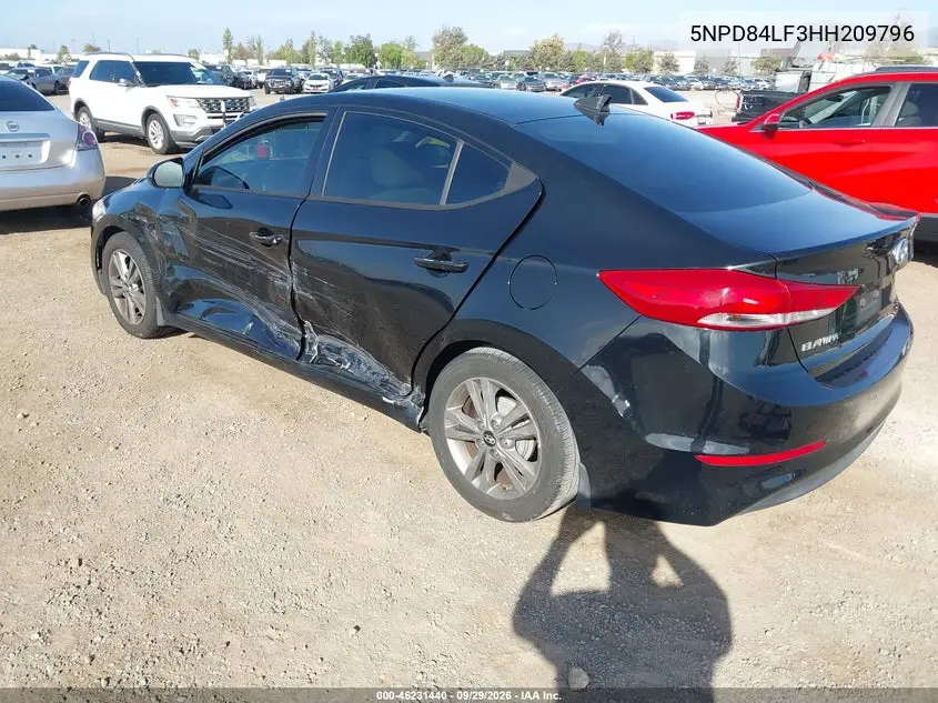 2017 HYUNDAI ELANTRA VIN 5NPD84LF3HH209796 — фото 3