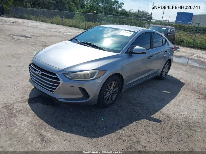 2017 HYUNDAI ELANTRA VIN 5NPD84LF8HH020741 — фото 2