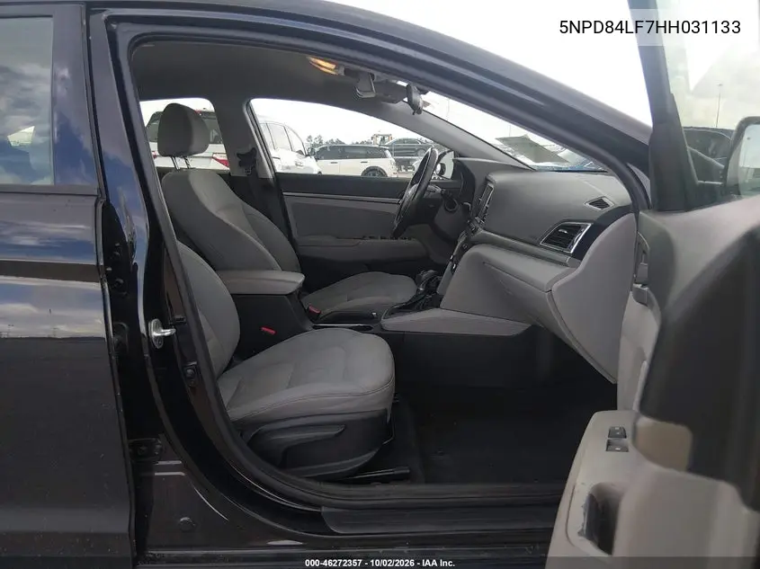 2017 HYUNDAI ELANTRA VIN 5NPD84LF7HH031133 — фото 5