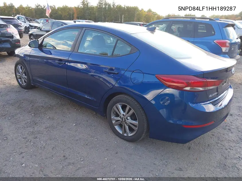 2017 HYUNDAI ELANTRA VIN 5NPD84LF1HH189287 — фото 3