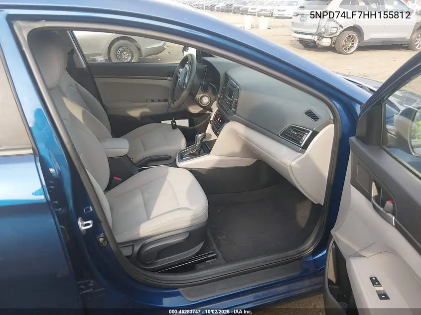 2017 HYUNDAI ELANTRA VIN 5NPD74LF7HH155812 — фото 5