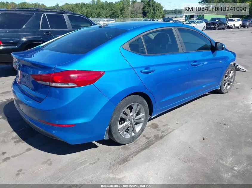 2017 HYUNDAI ELANTRA VIN KMHD84LF0HU241090 — фото 4