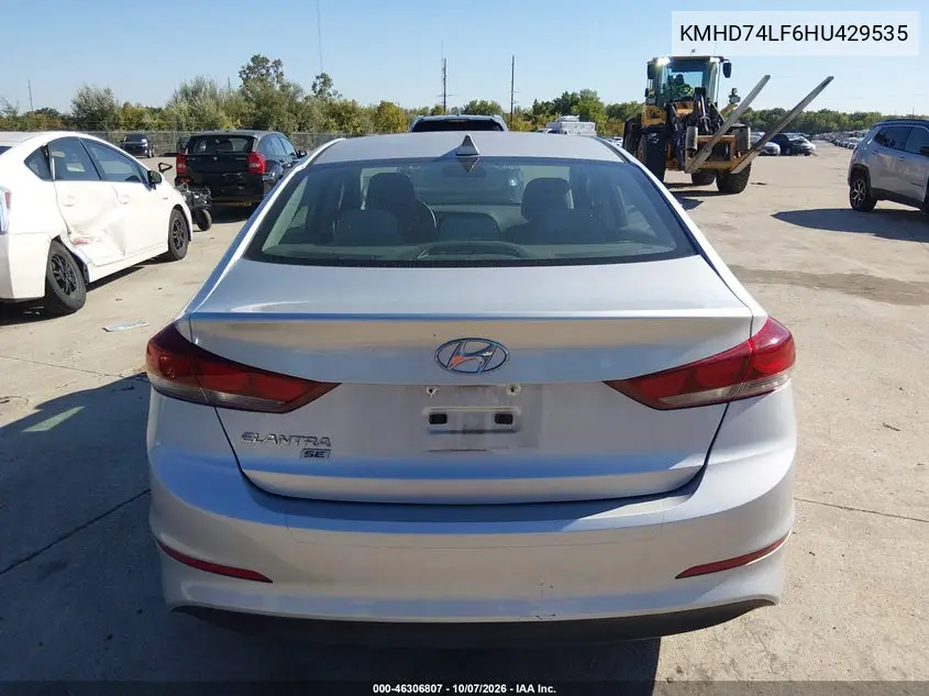 2017 HYUNDAI ELANTRA VIN KMHD74LF6HU429535 — фото 13