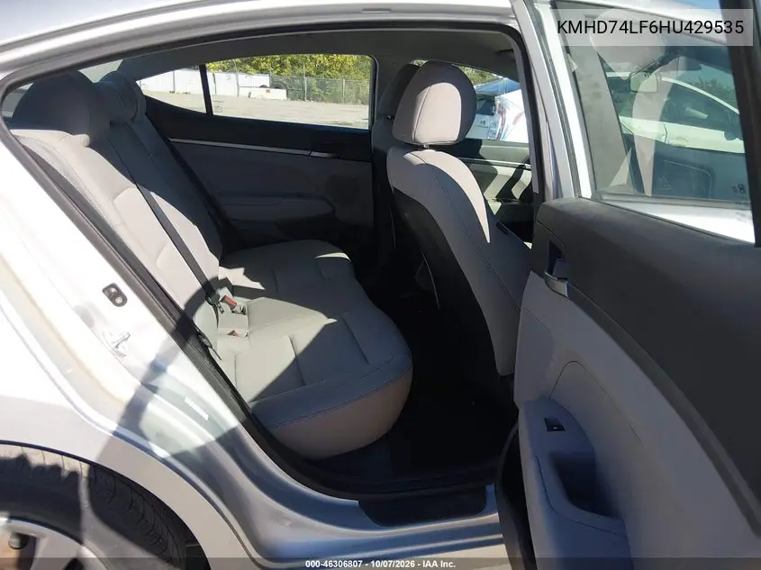 2017 HYUNDAI ELANTRA VIN KMHD74LF6HU429535 — фото 8