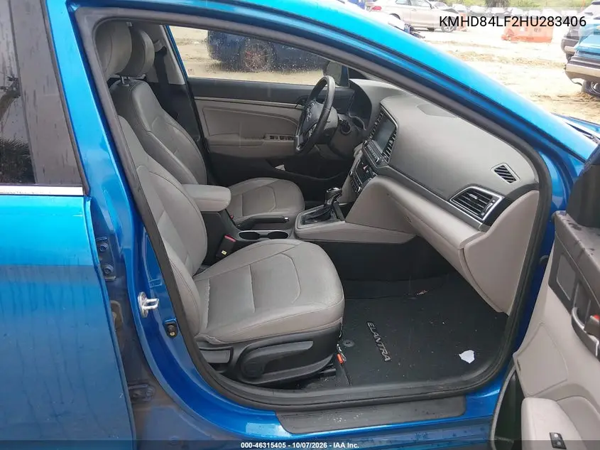 2017 HYUNDAI ELANTRA VIN KMHD84LF2HU283406 — фото 5