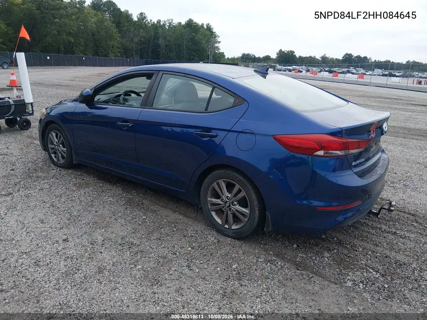 2017 HYUNDAI ELANTRA VIN 5NPD84LF2HH084645 — фото 3