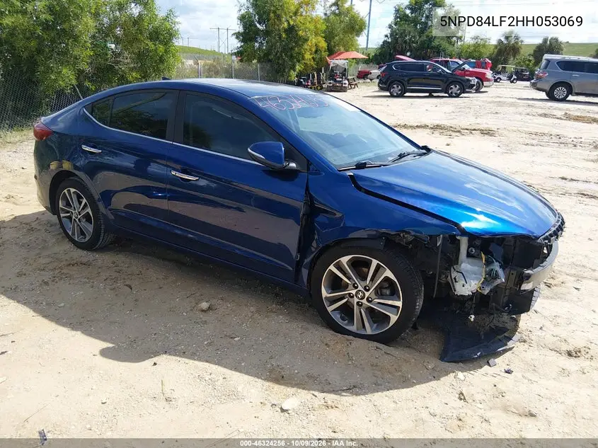 HYUNDAI ELANTRA 2017, VIN 5NPD84LF2HH053069