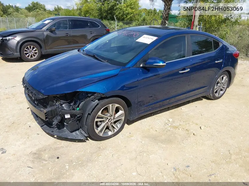 2017 HYUNDAI ELANTRA VIN 5NPD84LF2HH053069 — фото 2