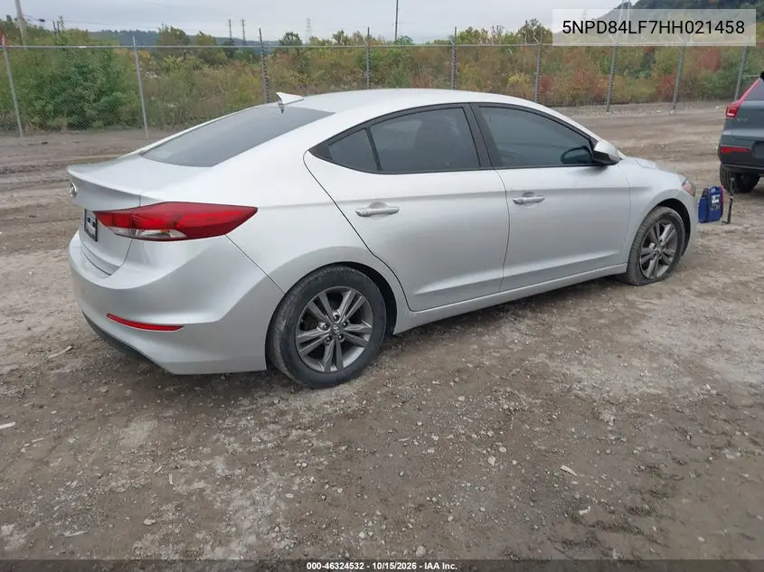 2017 HYUNDAI ELANTRA VIN 5NPD84LF7HH021458 — фото 4