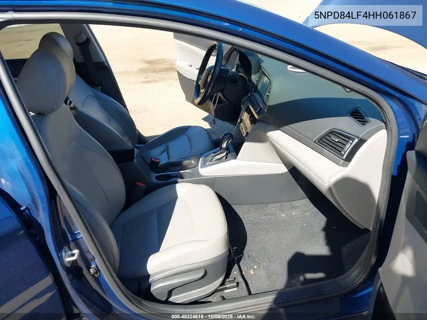 2017 HYUNDAI ELANTRA VIN 5NPD84LF4HH061867 — фото 5