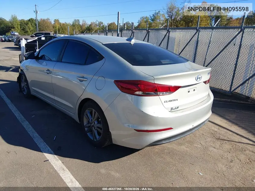2017 HYUNDAI ELANTRA VIN 5NPD84LF8HH095598 — фото 3