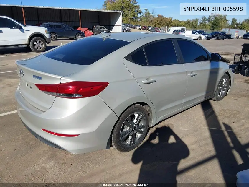 2017 HYUNDAI ELANTRA VIN 5NPD84LF8HH095598 — фото 4