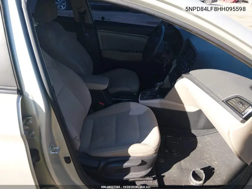 2017 HYUNDAI ELANTRA VIN 5NPD84LF8HH095598 — фото 5