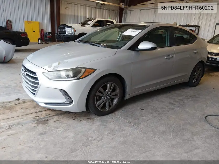 2017 HYUNDAI ELANTRA VIN 5NPD84LF9HH160202 — фото 2