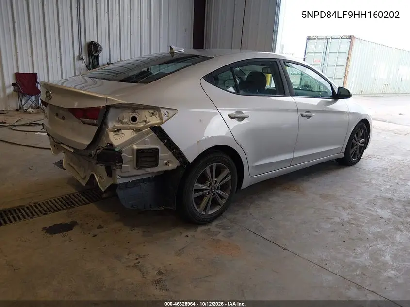 2017 HYUNDAI ELANTRA VIN 5NPD84LF9HH160202 — фото 4