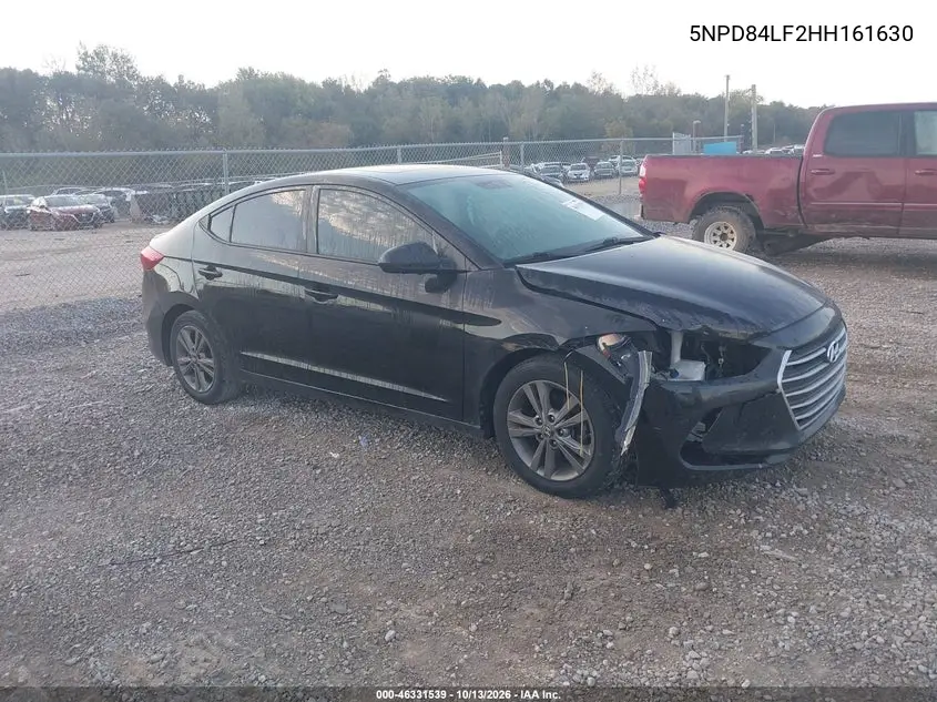 HYUNDAI ELANTRA 2017, VIN 5NPD84LF2HH161630