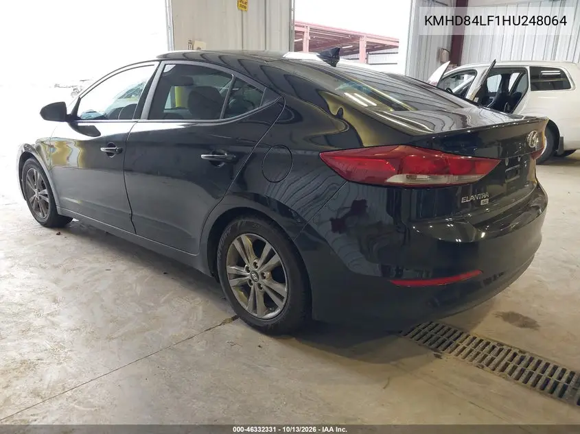 2017 HYUNDAI ELANTRA VIN KMHD84LF1HU248064 — фото 3