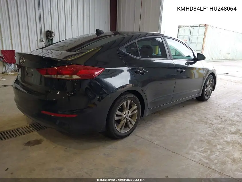 2017 HYUNDAI ELANTRA VIN KMHD84LF1HU248064 — фото 4
