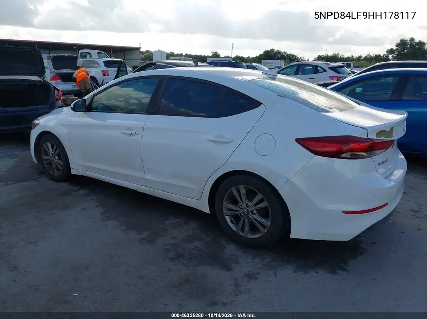2017 HYUNDAI ELANTRA VIN 5NPD84LF9HH178117 — фото 3