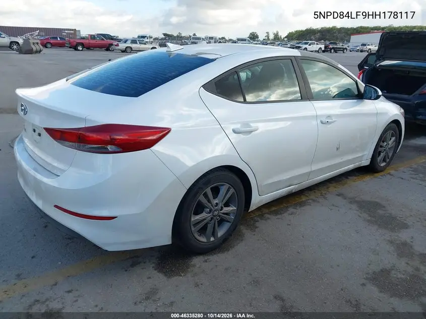 2017 HYUNDAI ELANTRA VIN 5NPD84LF9HH178117 — фото 4