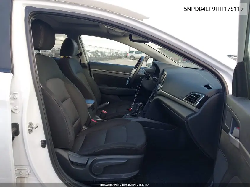2017 HYUNDAI ELANTRA VIN 5NPD84LF9HH178117 — фото 5