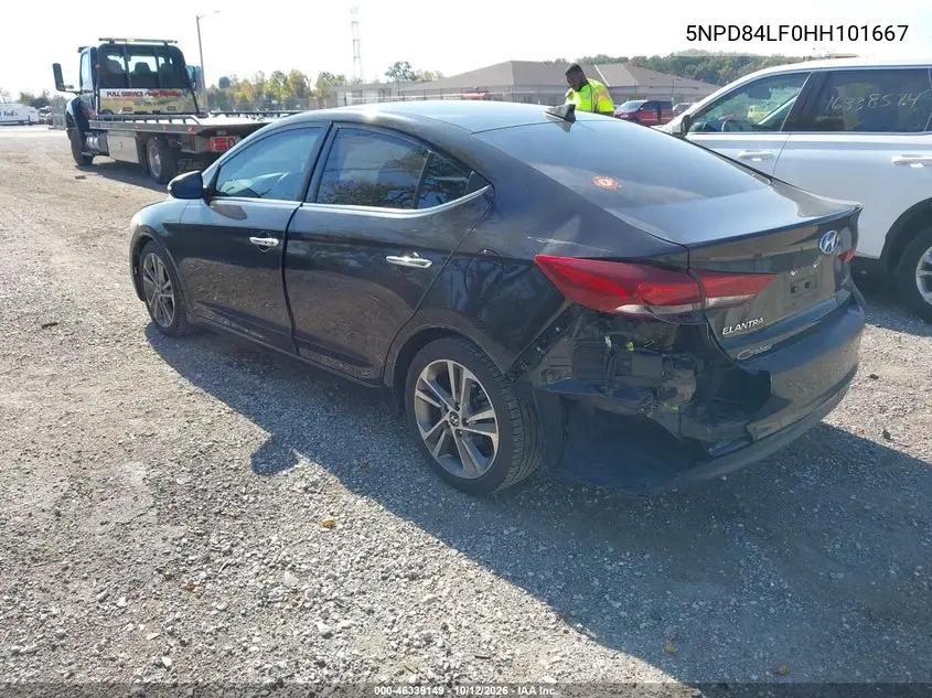 2017 HYUNDAI ELANTRA VIN 5NPD84LF0HH101667 — фото 3
