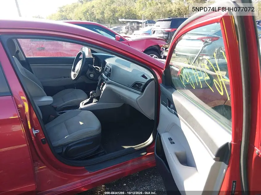 2017 HYUNDAI ELANTRA VIN 5NPD74LF8HH077072 — фото 5
