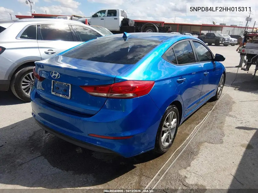 2017 HYUNDAI ELANTRA VIN 5NPD84LF2HH015311 — фото 4