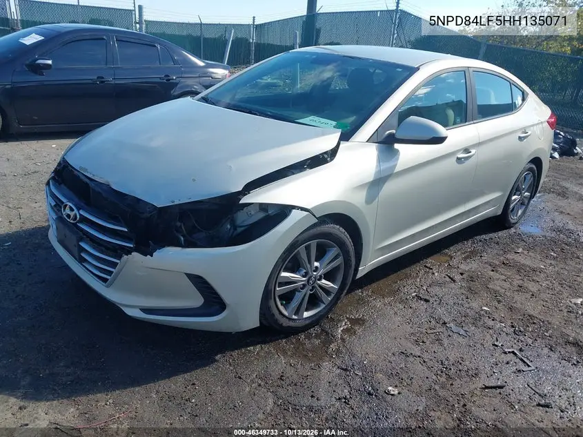 2017 HYUNDAI ELANTRA VIN 5NPD84LF5HH135071 — фото 2