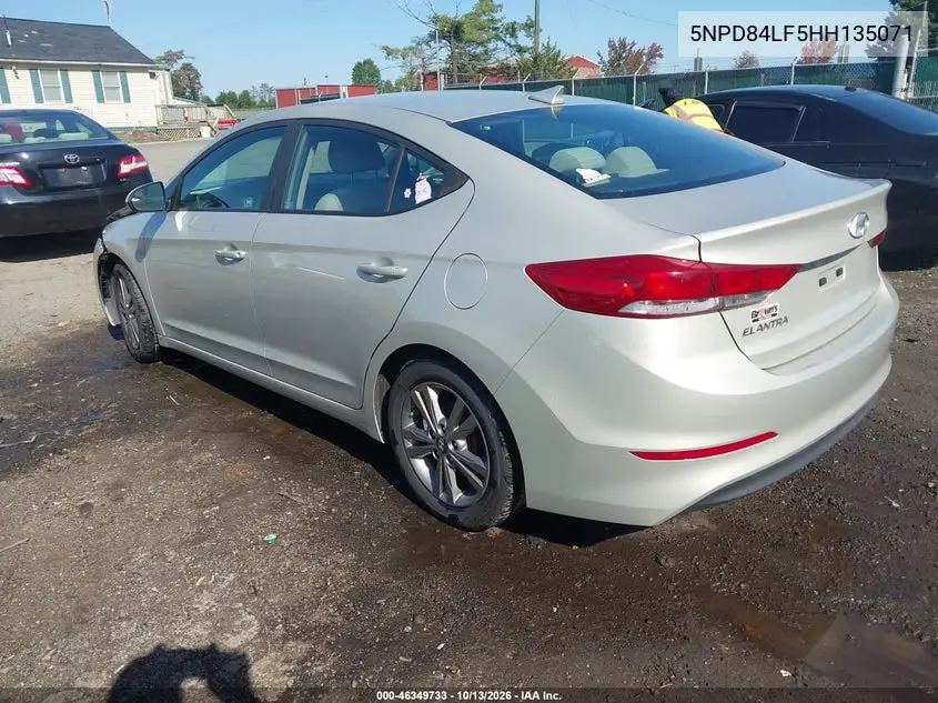 2017 HYUNDAI ELANTRA VIN 5NPD84LF5HH135071 — фото 3