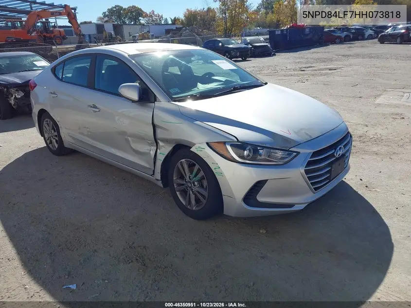 HYUNDAI ELANTRA 2017, VIN 5NPD84LF7HH073818