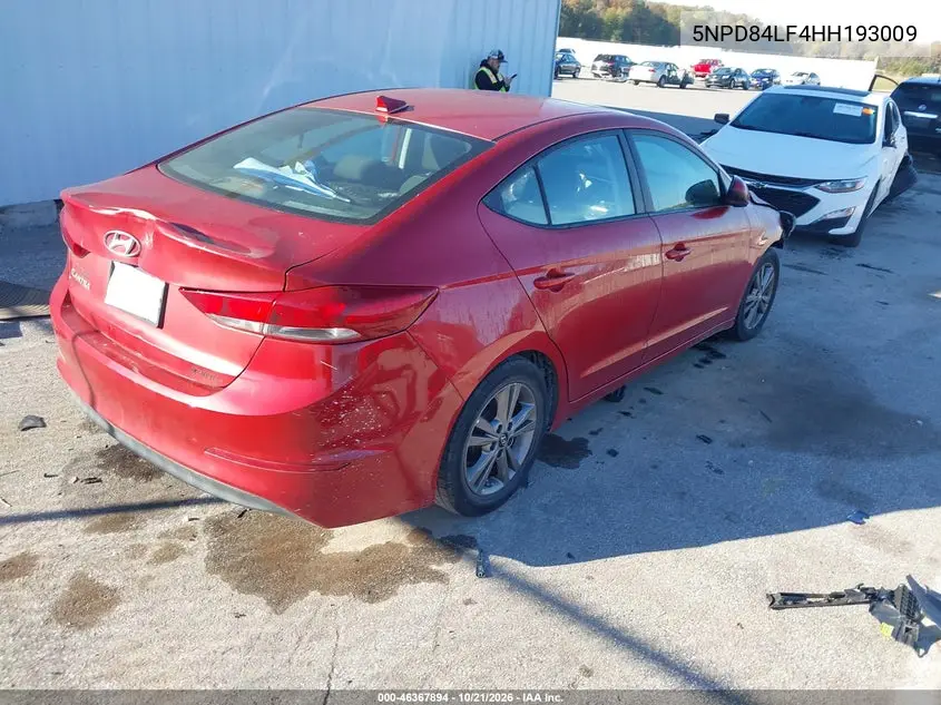 2017 HYUNDAI ELANTRA VIN 5NPD84LF4HH193009 — фото 4