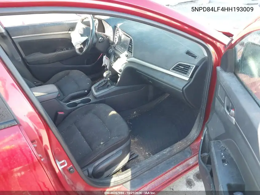 2017 HYUNDAI ELANTRA VIN 5NPD84LF4HH193009 — фото 5