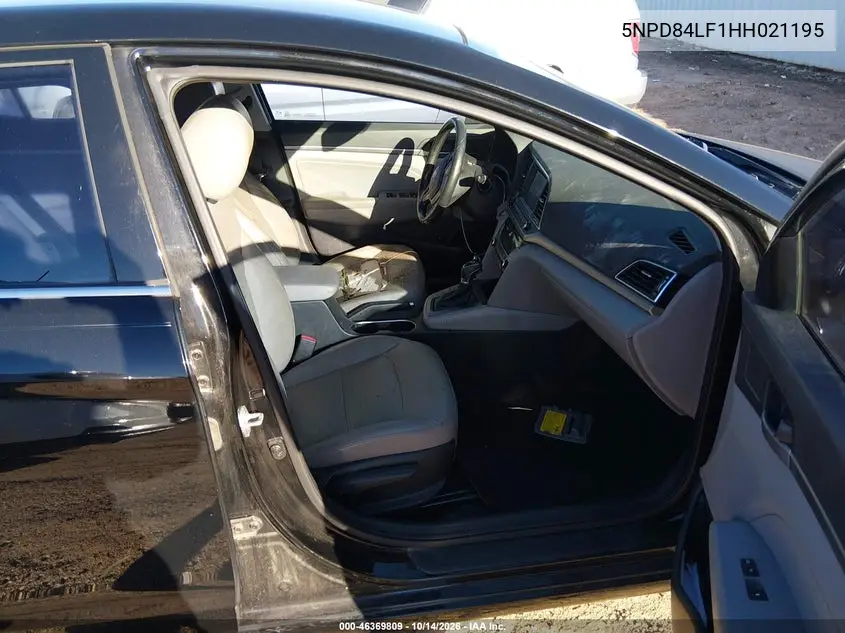 2017 HYUNDAI ELANTRA VIN 5NPD84LF1HH021195 — фото 5