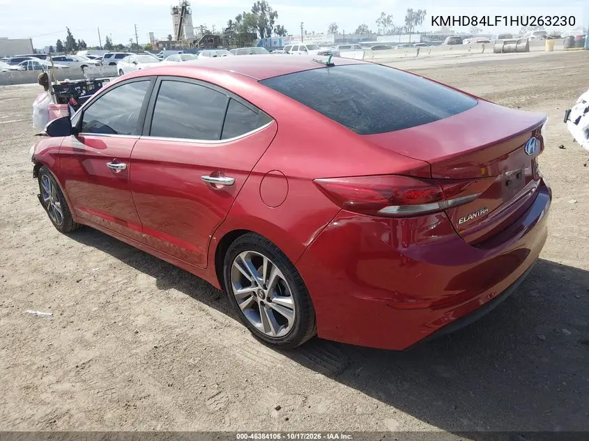 2017 HYUNDAI ELANTRA VIN KMHD84LF1HU263230 — фото 3